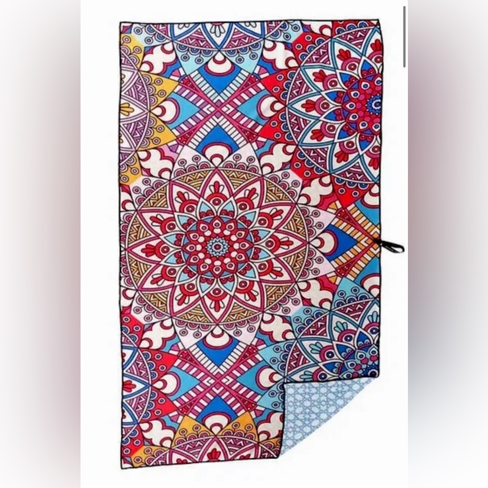 Reversible Microfiber Beach Towel Whitley Willows 35" x 70"-Medallion NEW